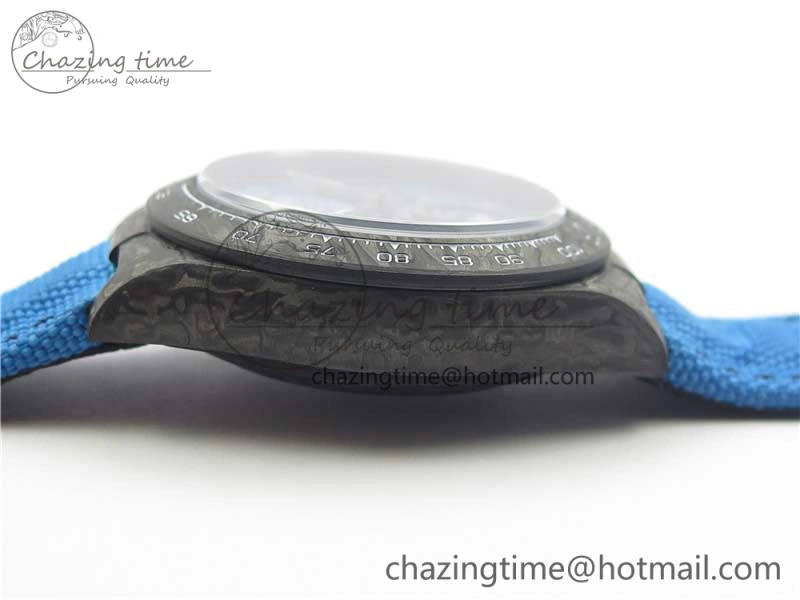 WaterResistant Daytona DIW Carbon V2 WWF Best Edition Blue Dial On Blue Nylon Strap A 3103