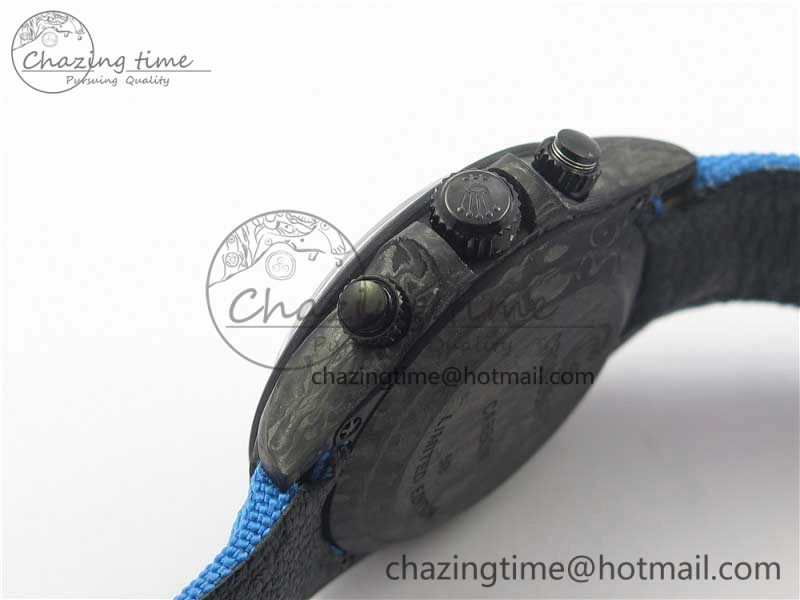 WaterResistant Daytona DIW Carbon V2 WWF Best Edition Blue Dial On Blue Nylon Strap A 3103