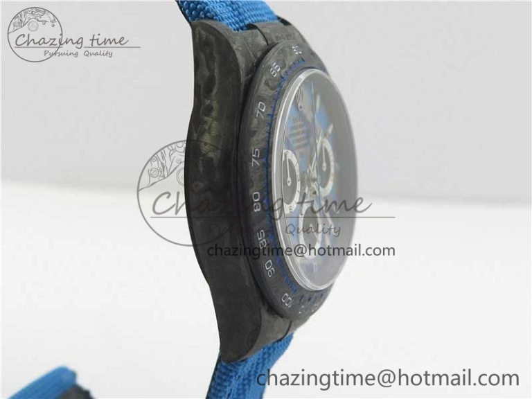 Daytona DIW Carbon V2 WWF Best Edition Camouflage Blue Dial On Blue Nylon Strap A TopPick 3111
