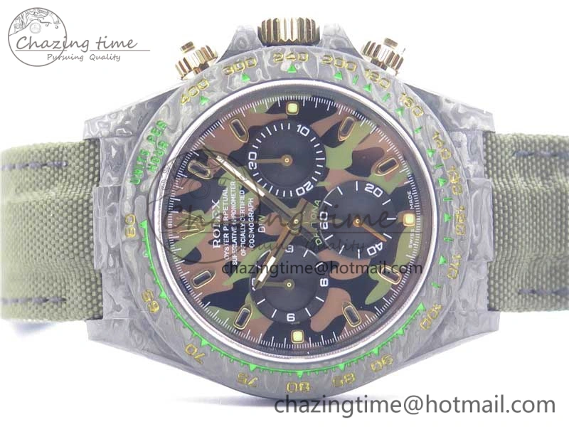SmartChoice Daytona DIW Carbon V2 WWF Best Edition Camouflage Green Dial On Green Nylon Strap A 3107