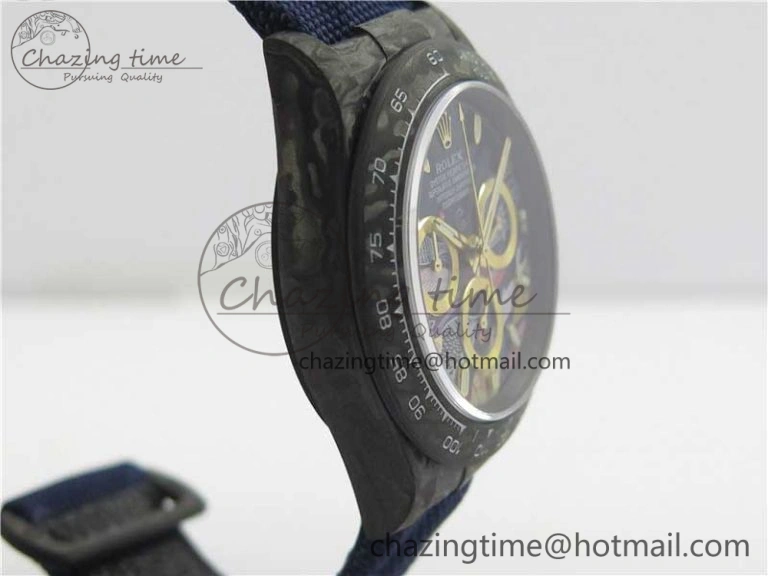 Daytona DIW Carbon V2 WWF Best Edition Dark Blue Dial On Dark Blue Nylon Strap A FastDry 3109