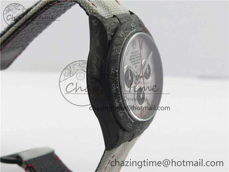 Daytona DIW Carbon V2 WWF Best Edition White Dial On White Nylon Strap A Chic 3108