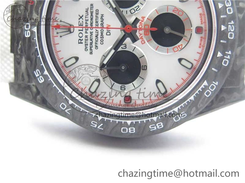 Daytona DIW Carbon V2 WWF Best Edition White Dial On White Nylon Strap A Chic 3108