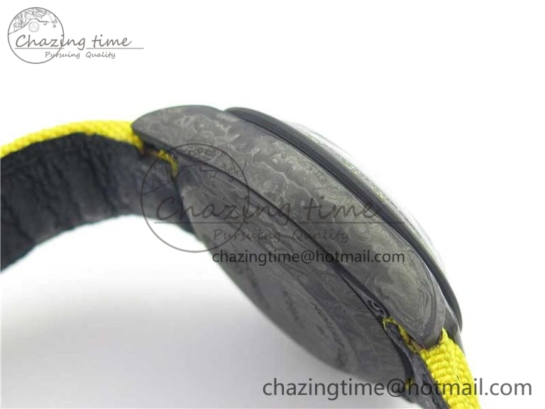 Comfortable Daytona DIW Carbon V2 WWF Best Edition Yellow Skull Dial On Yellow Nylon Strap A 3112