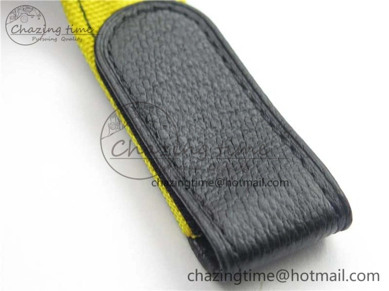 Comfortable Daytona DIW Carbon V2 WWF Best Edition Yellow Skull Dial On Yellow Nylon Strap A 3112