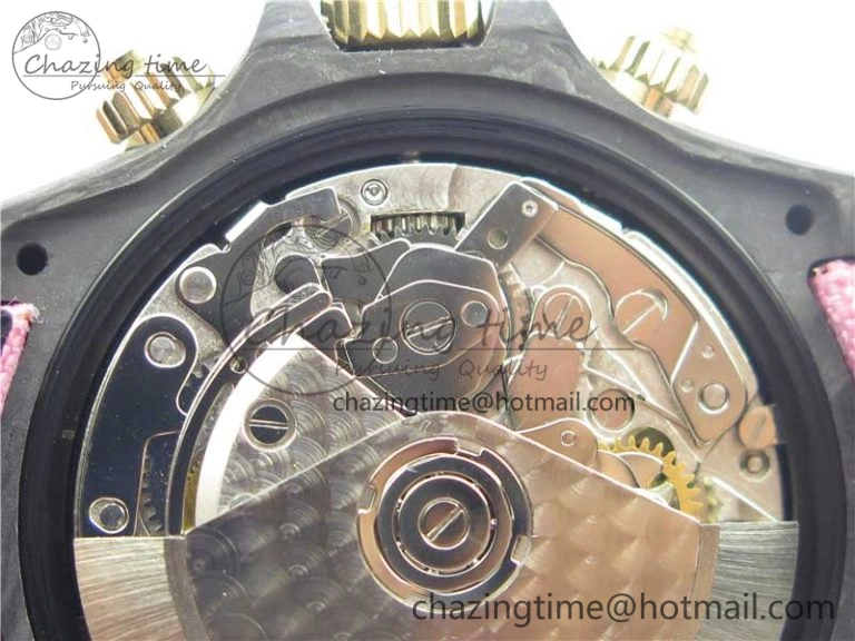 Comfortable Daytona DIW Carbon V2 WWF Best Edition Yellow Skull Dial On Yellow Nylon Strap A 3112