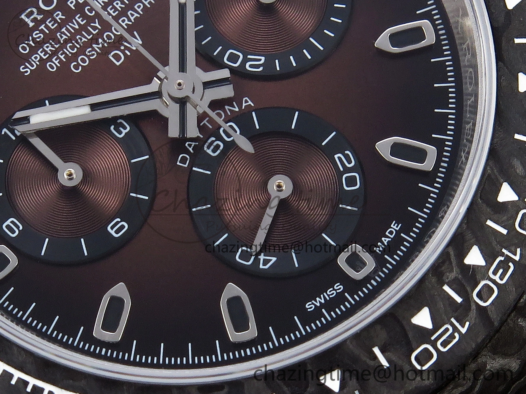 Casual Daytona DIW Carbon SS Case and Bezel DIWF Edition Brown Dial on Brown Nylon Strap A 1888