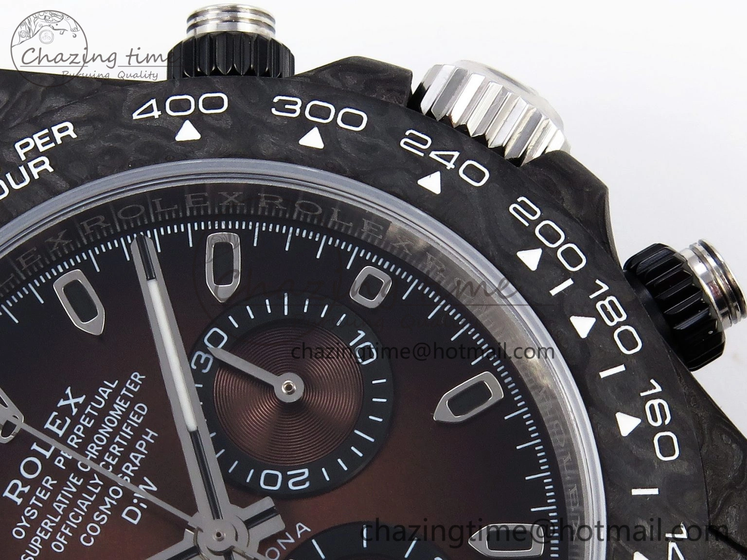 Casual Daytona DIW Carbon SS Case and Bezel DIWF Edition Brown Dial on Brown Nylon Strap A 1888