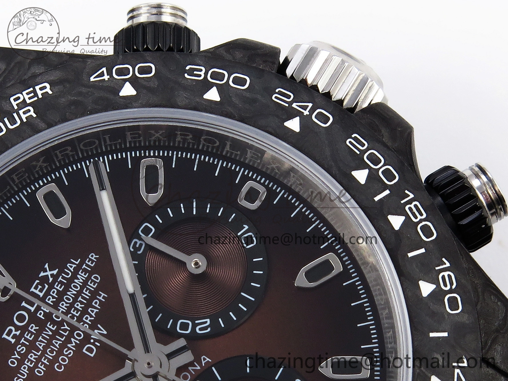 Casual Daytona DIW Carbon SS Case and Bezel DIWF Edition Brown Dial on Brown Nylon Strap A 1888