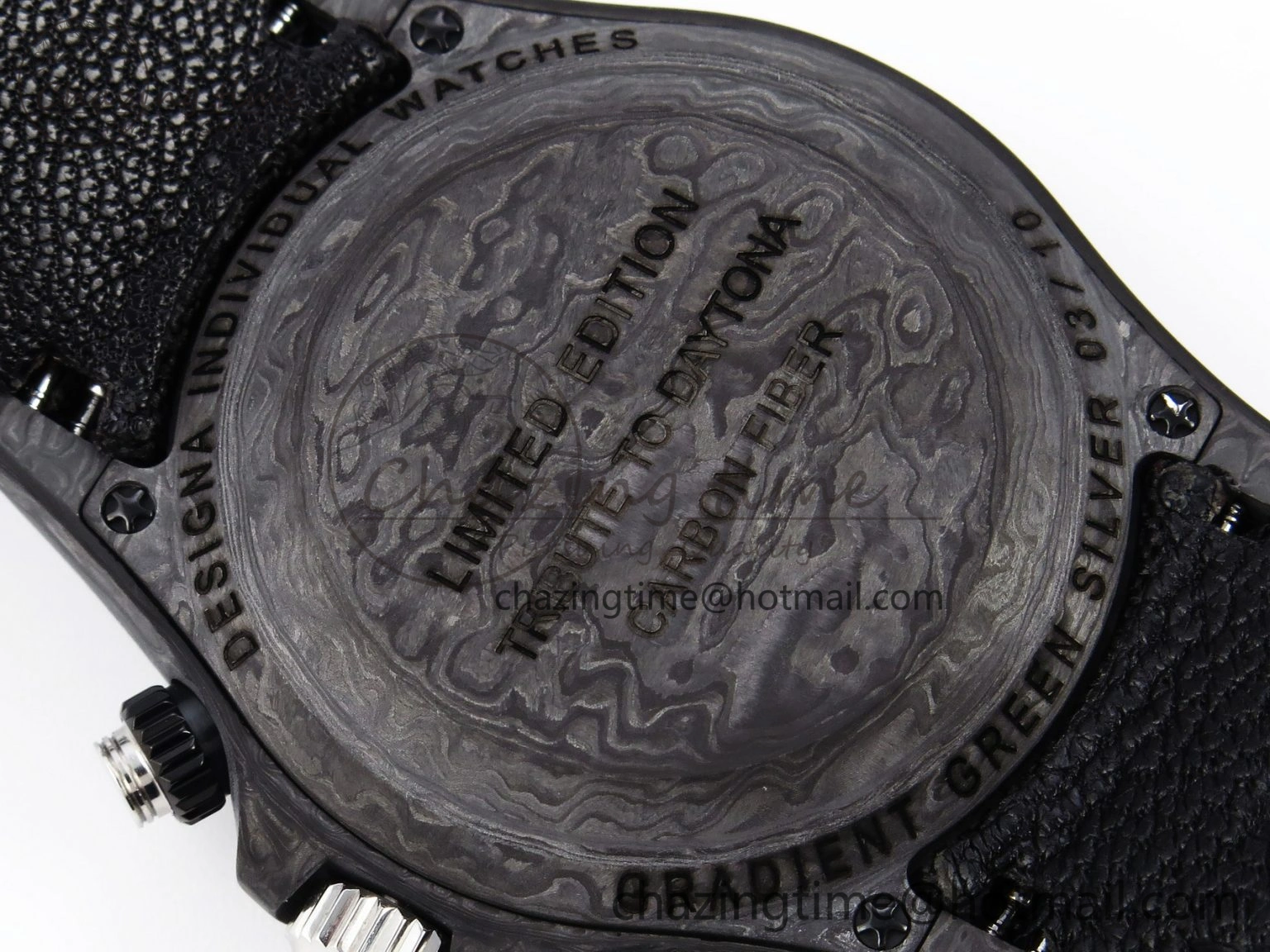 Daytona DIW Carbon SS Case and Bezel DIWF Edition Green Dial on Black Nylon Strap A ZeroBulk 1887