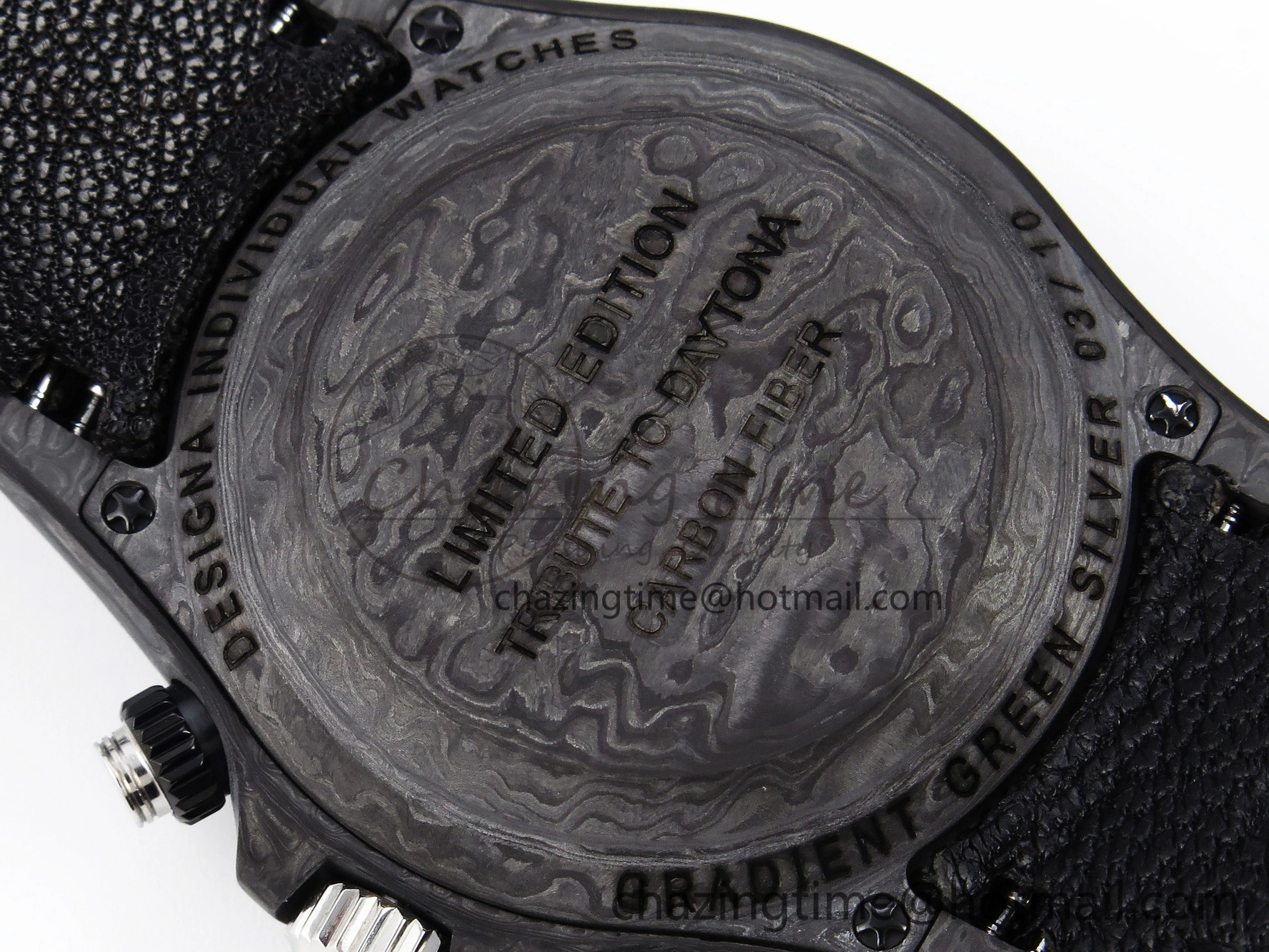 Daytona DIW Carbon SS Case and Bezel DIWF Edition Green Dial on Black Nylon Strap A ZeroBulk 1887