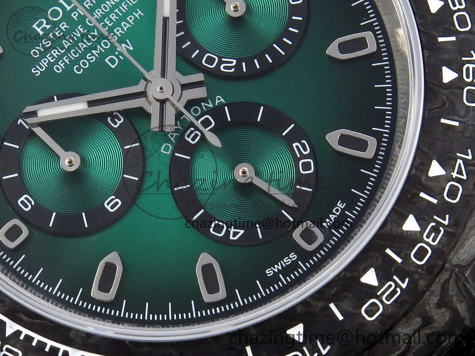 Daytona DIW Carbon SS Case and Bezel DIWF Edition Green Dial on Black Nylon Strap A ZeroBulk 1887