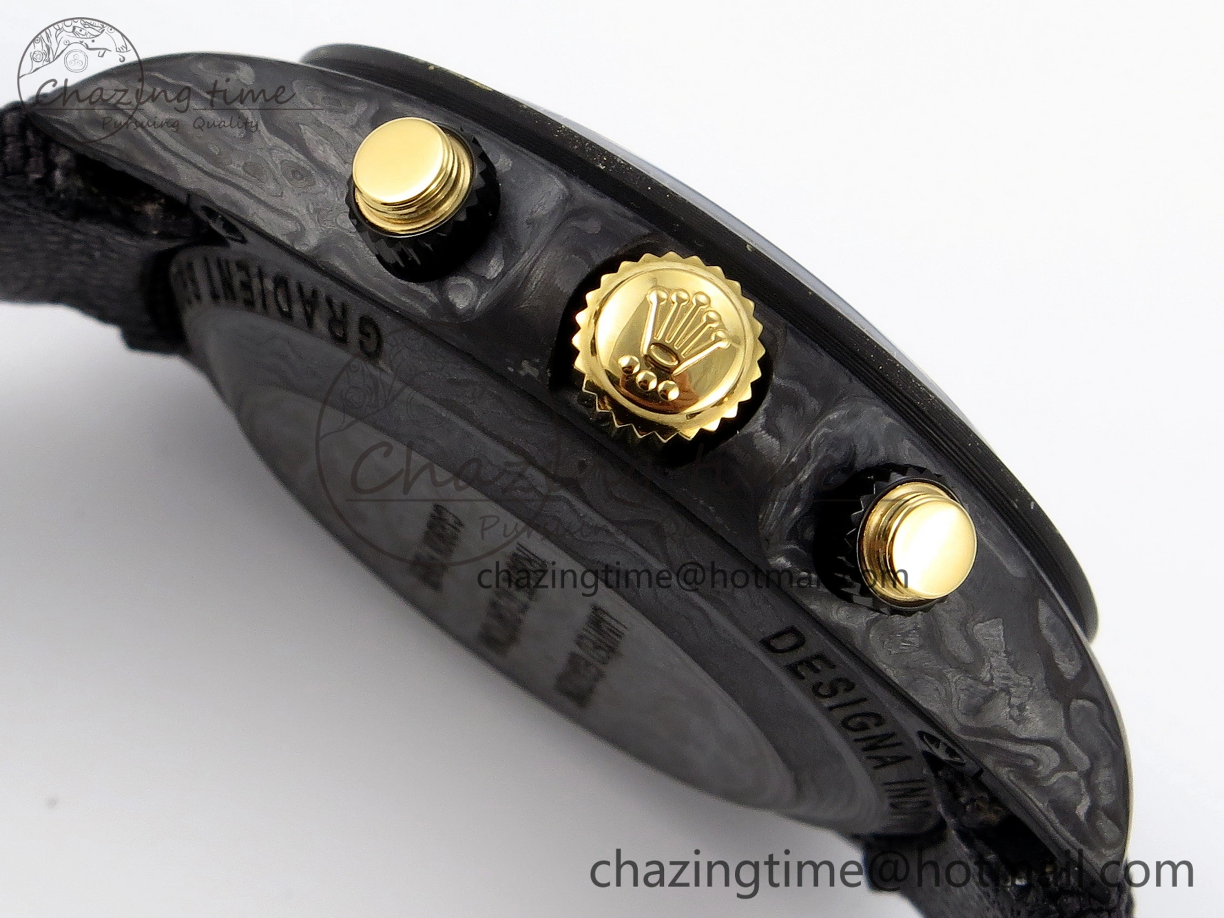 Supportive Daytona DIW Carbon YG Case and Bezel DIWF Edition Brown Dial on Black Nylon Strap A 1880