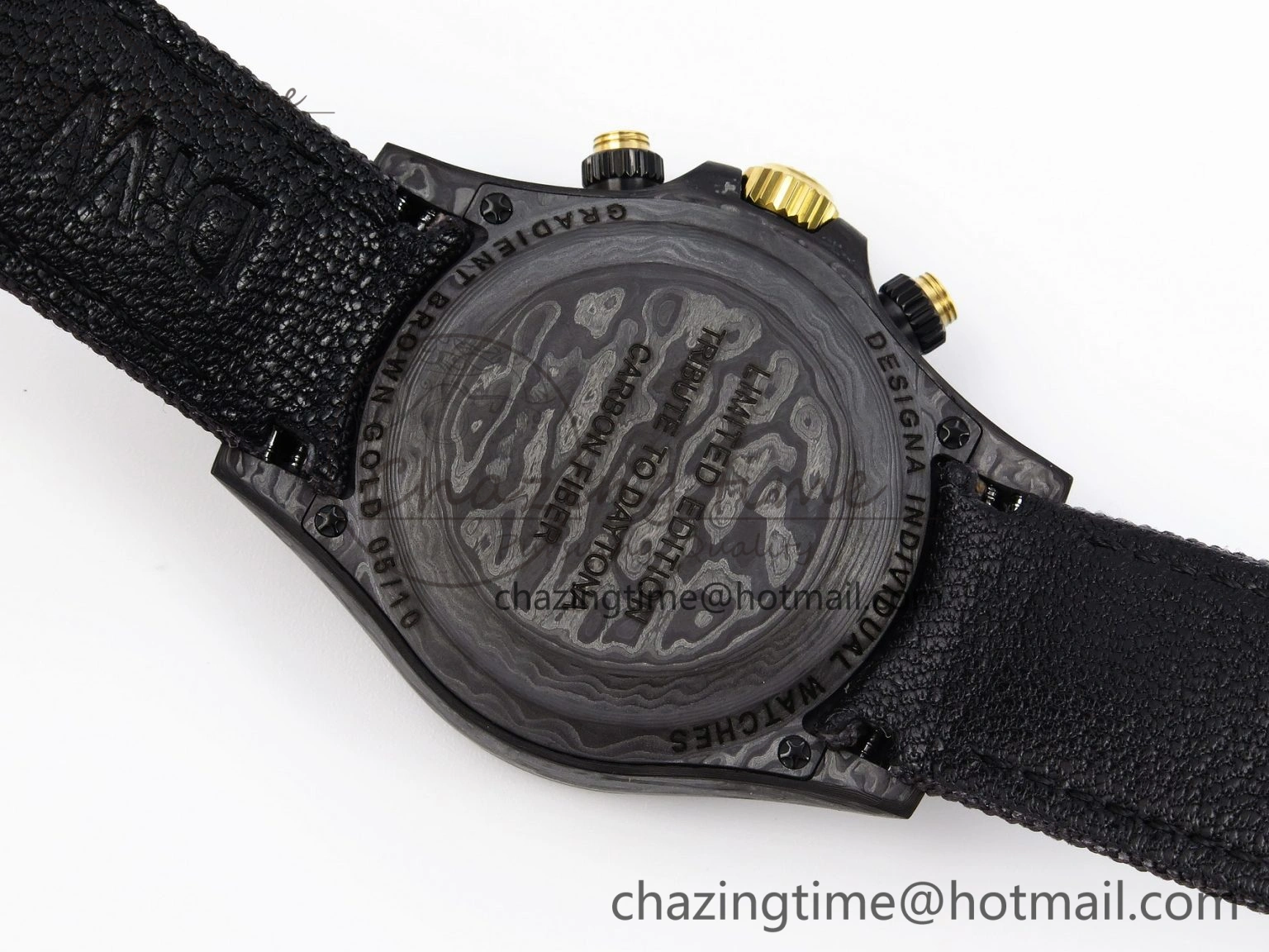 Supportive Daytona DIW Carbon YG Case and Bezel DIWF Edition Brown Dial on Black Nylon Strap A 1880