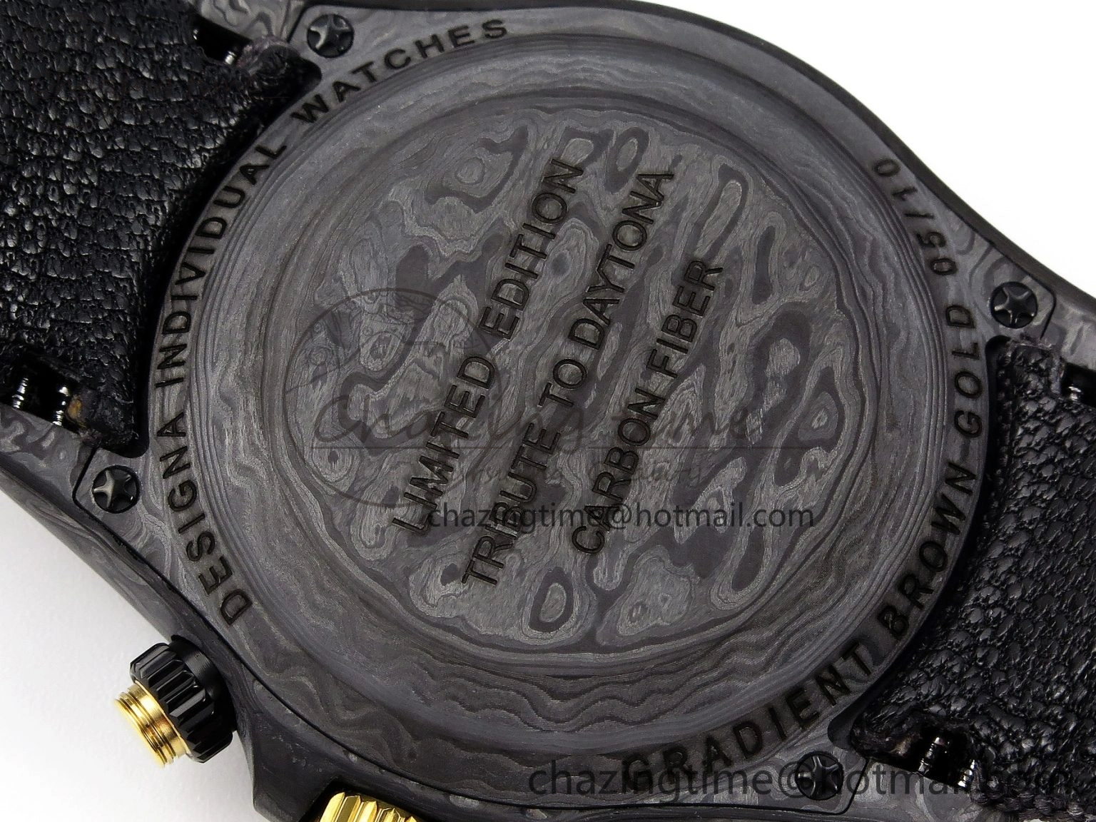 Supportive Daytona DIW Carbon YG Case and Bezel DIWF Edition Brown Dial on Black Nylon Strap A 1880