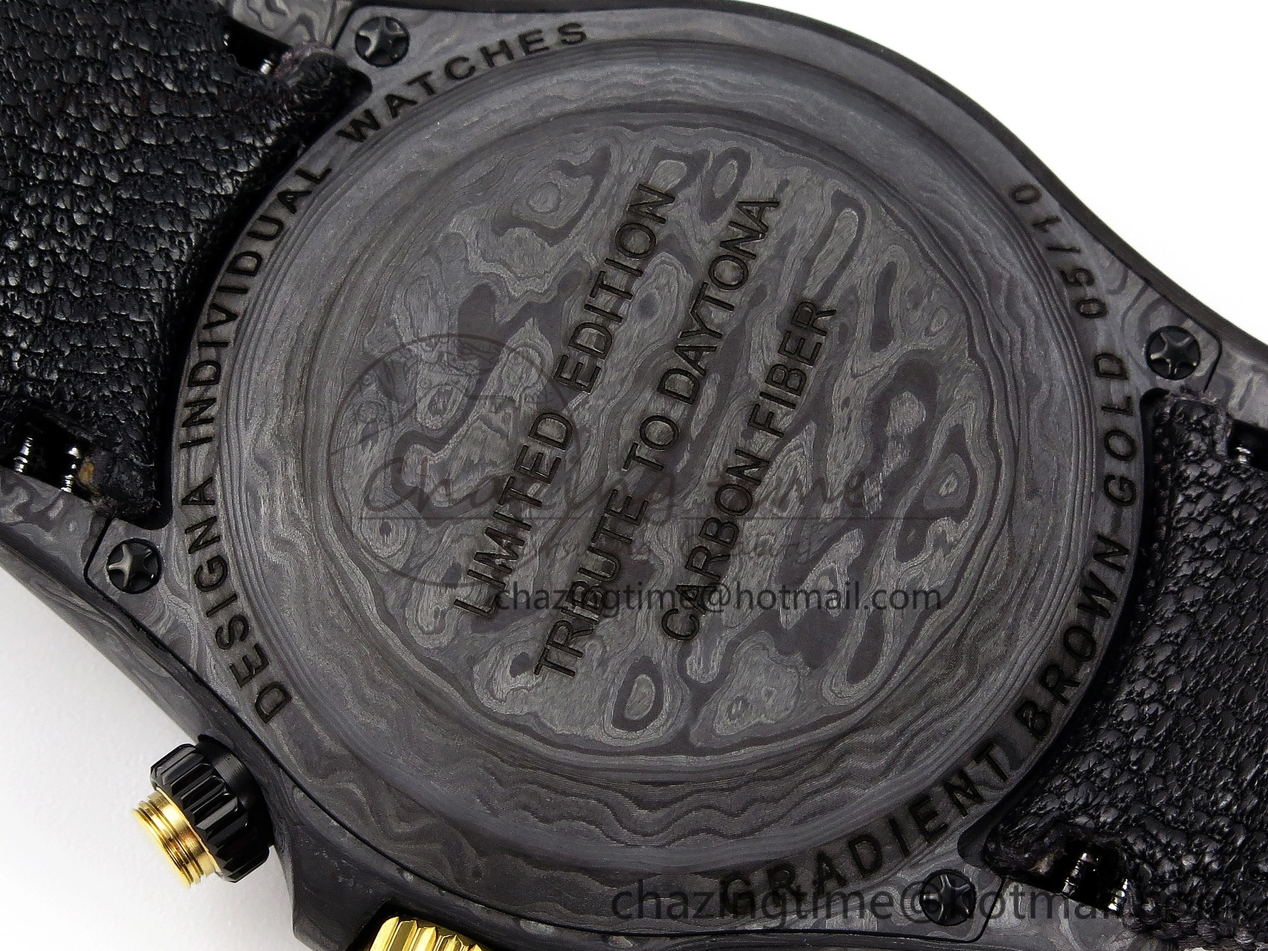 Supportive Daytona DIW Carbon YG Case and Bezel DIWF Edition Brown Dial on Black Nylon Strap A 1880