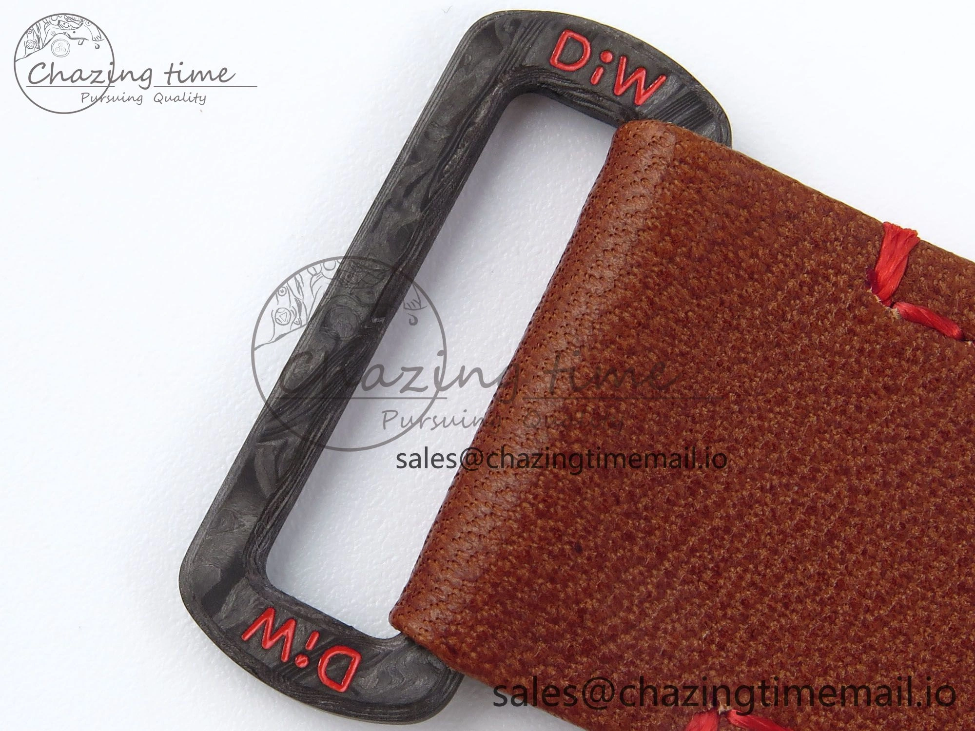 Daytona DIW Red Carbon DIWF Best Edition Brown White Dial on Brown Leather Strap DD Snug 459