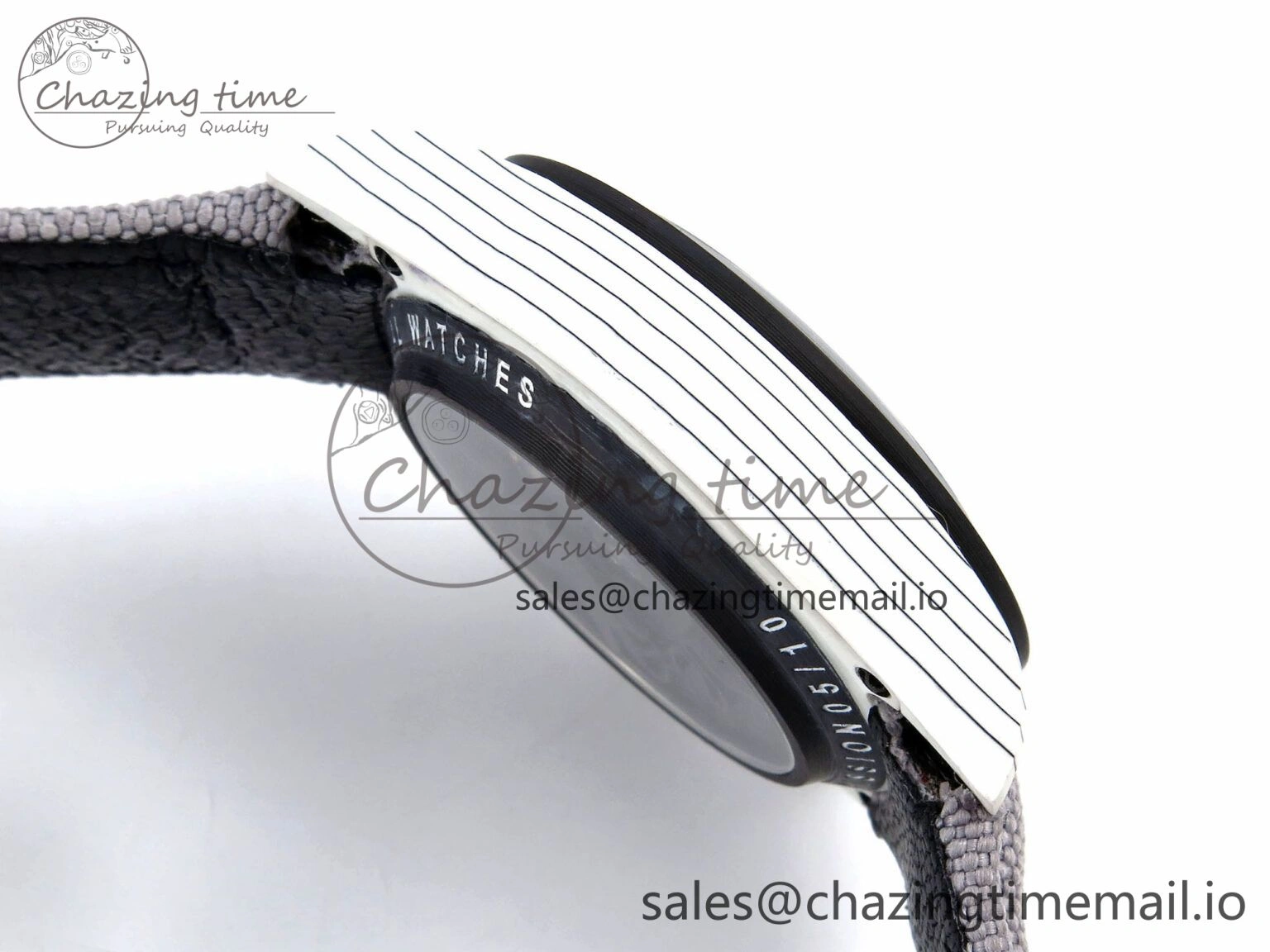 BestValue Daytona DIW Space Mission Gray Textured Dial on Gray Nylon Strap A4130 Clone 1279