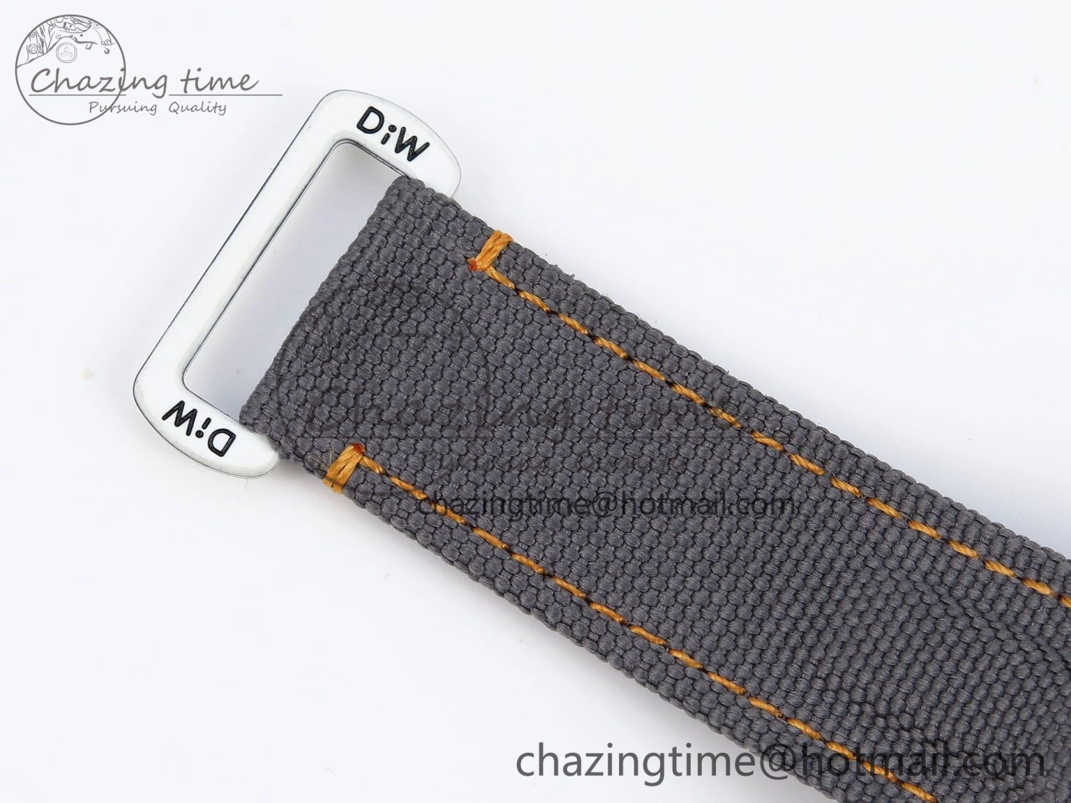 Daytona DIW White Carbon Case DIWF Edition Gray White Dial Orange Bezel on Gray Nylon Strap A EasyMatch 1844