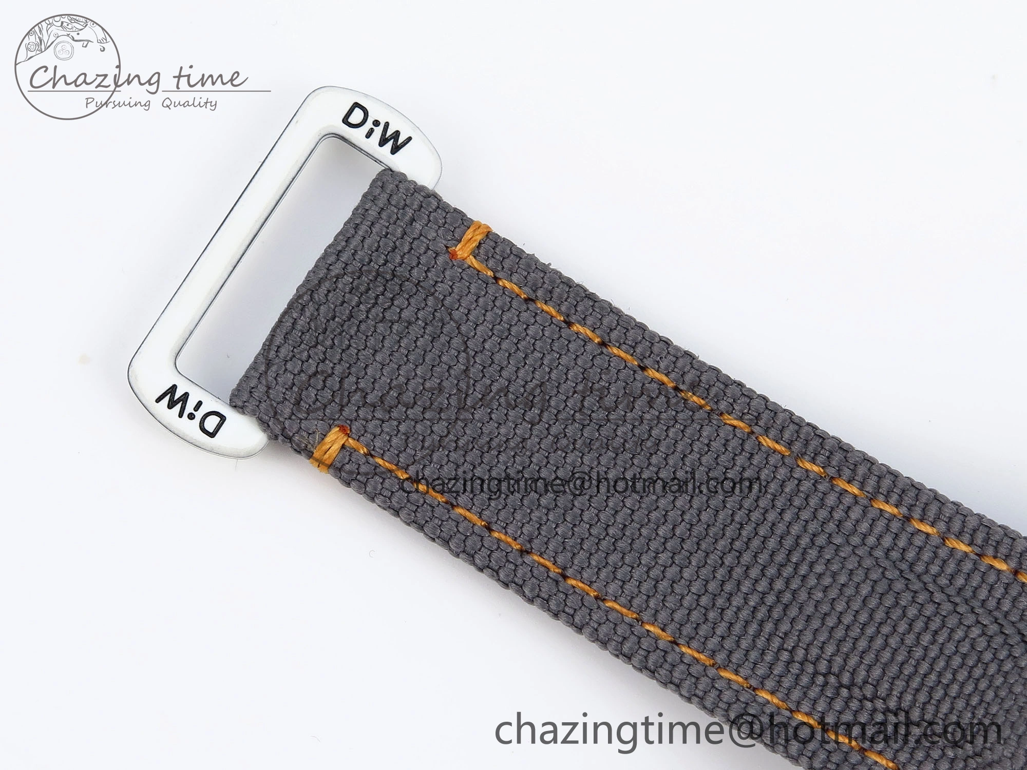 Daytona DIW White Carbon Case DIWF Edition Gray White Dial Orange Bezel on Gray Nylon Strap A EasyMatch 1844