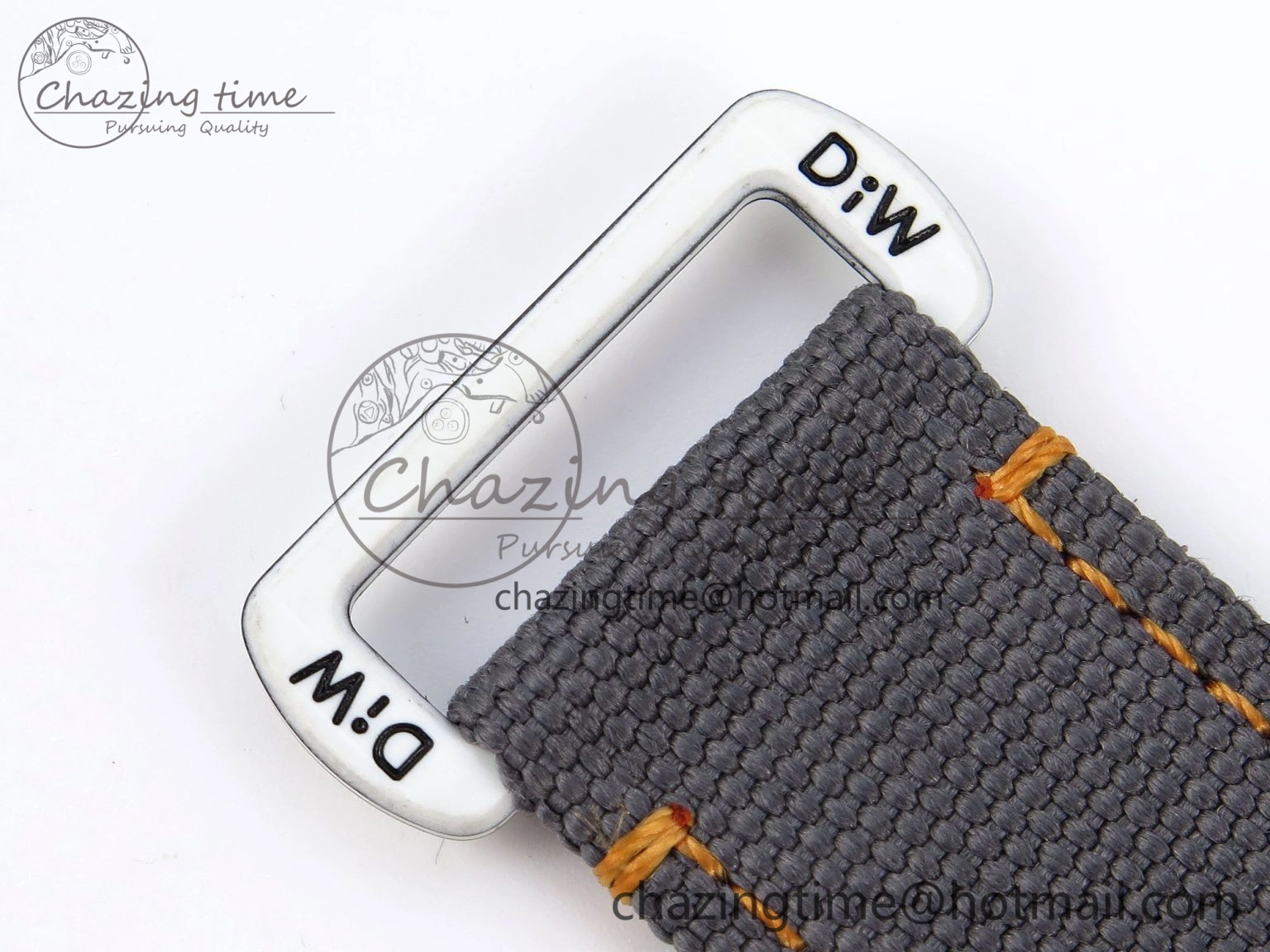 Daytona DIW White Carbon Case DIWF Edition Gray White Dial Orange Bezel on Gray Nylon Strap A EasyMatch 1844