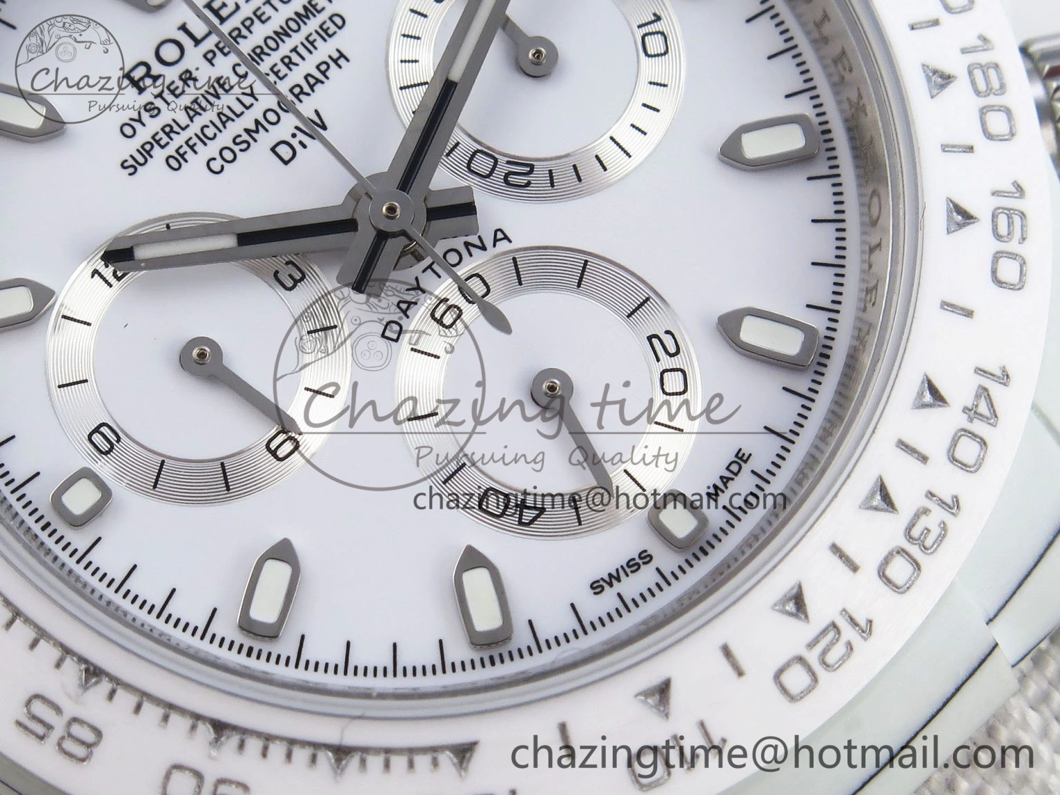 Daytona DIW White Carbon Case DIWF Edition White Dial Ceramic Bezel on White Nylon Strap A UrbanChic 1841
