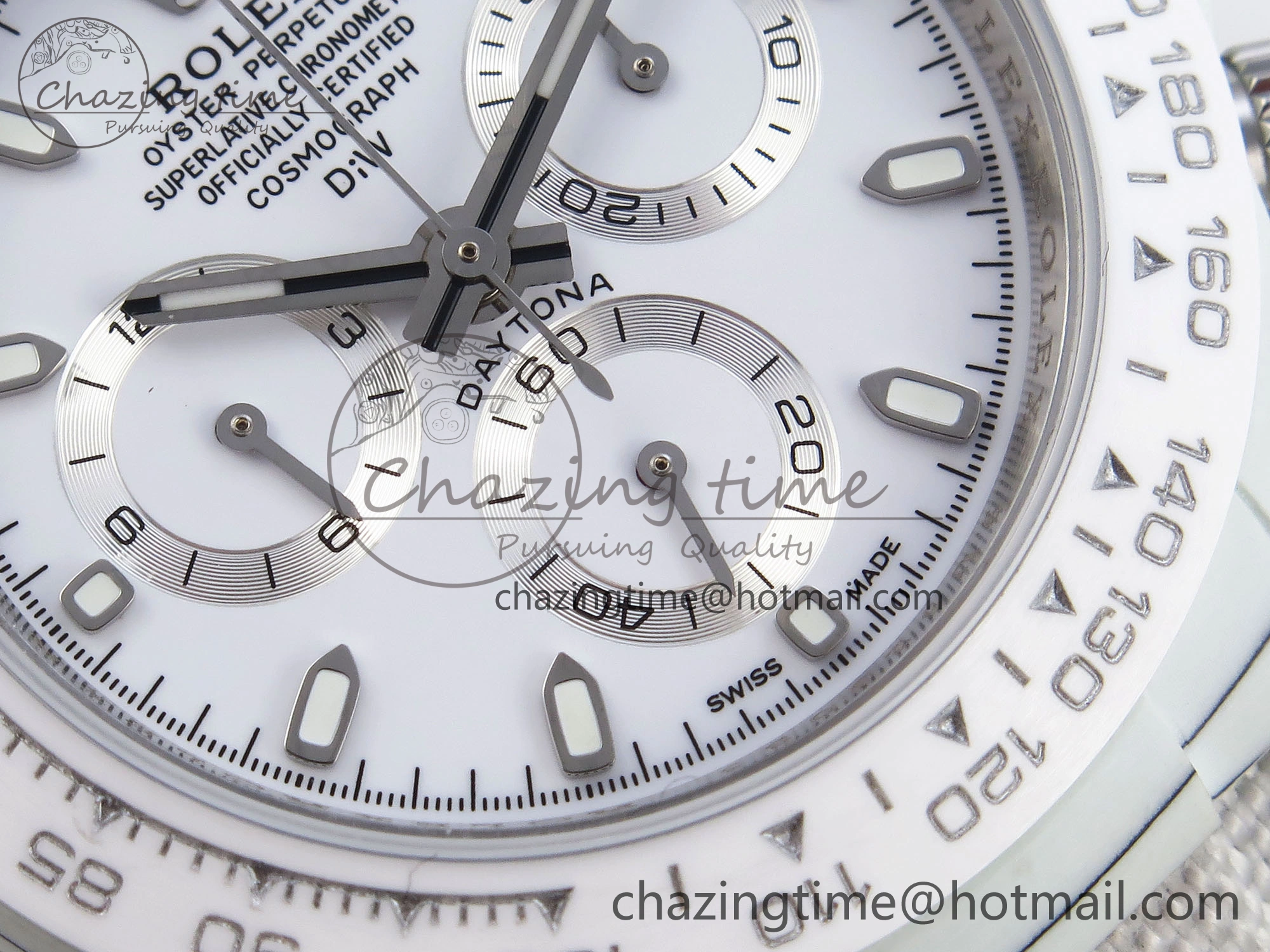 Daytona DIW White Carbon Case DIWF Edition White Dial Ceramic Bezel on White Nylon Strap A UrbanChic 1841