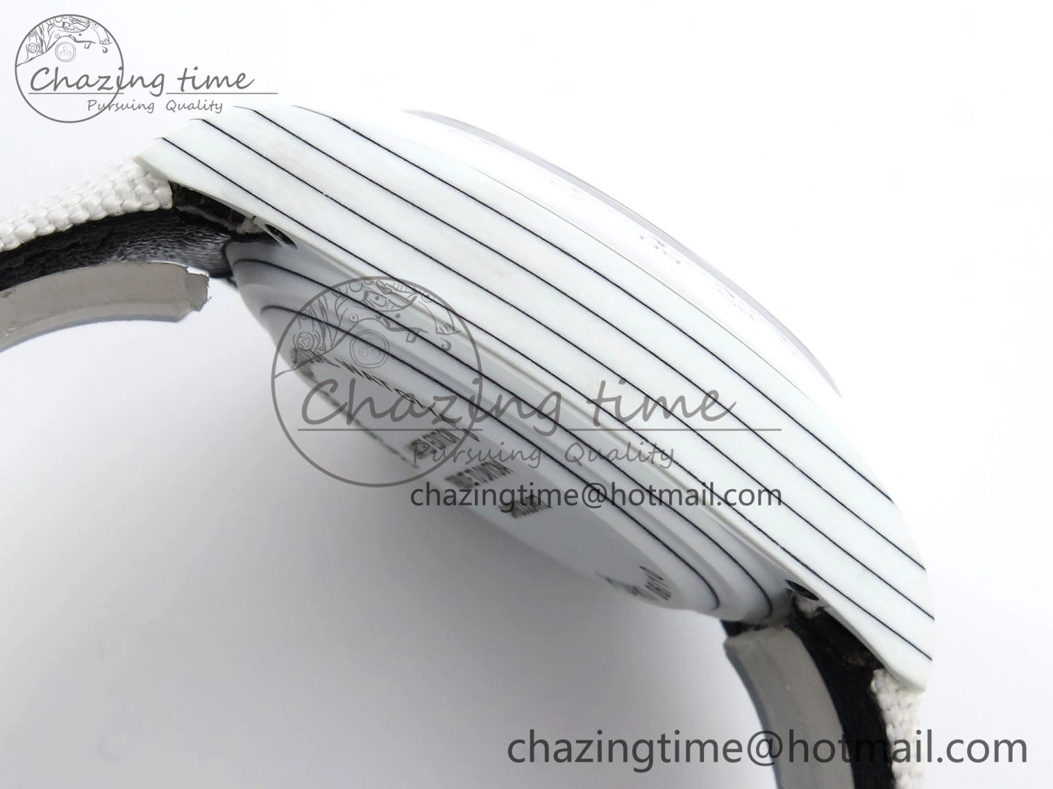 Daytona DIW White Carbon Case DIWF Edition White Dial Ceramic Bezel on White Nylon Strap A UrbanChic 1841