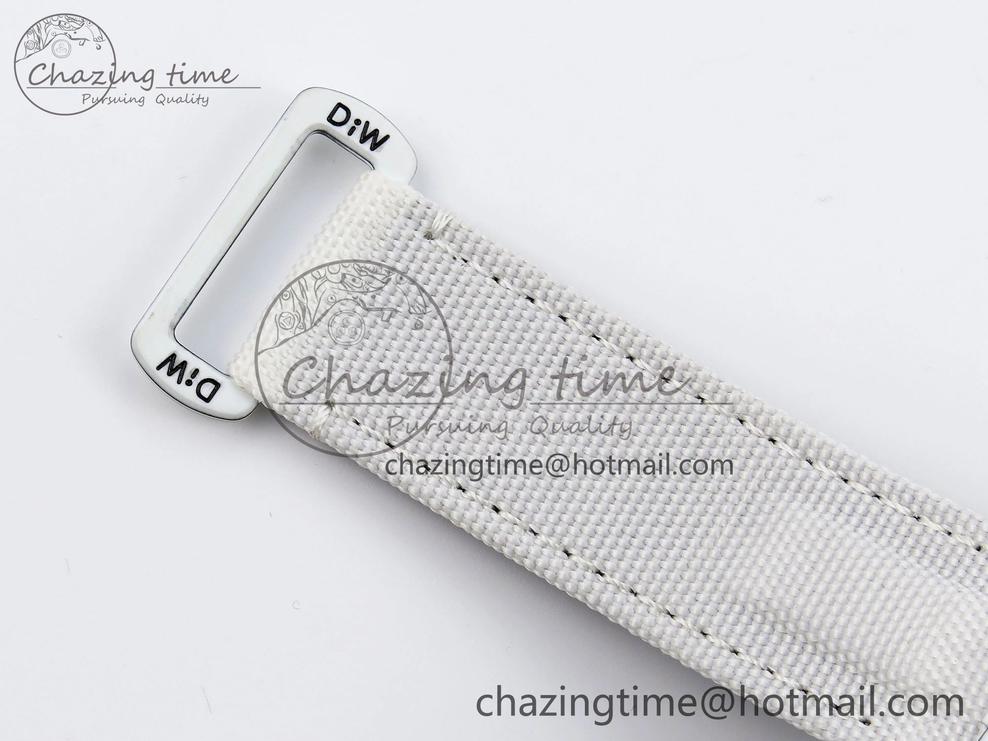 Daytona DIW White Carbon Case DIWF Edition White Dial Ceramic Bezel on White Nylon Strap A UrbanChic 1841