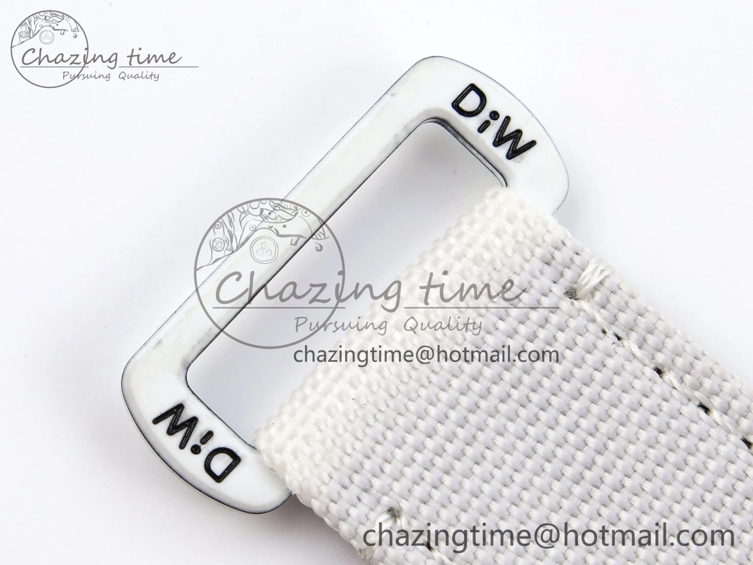 Daytona DIW White Carbon Case DIWF Edition White Dial Ceramic Bezel on White Nylon Strap A UrbanChic 1841