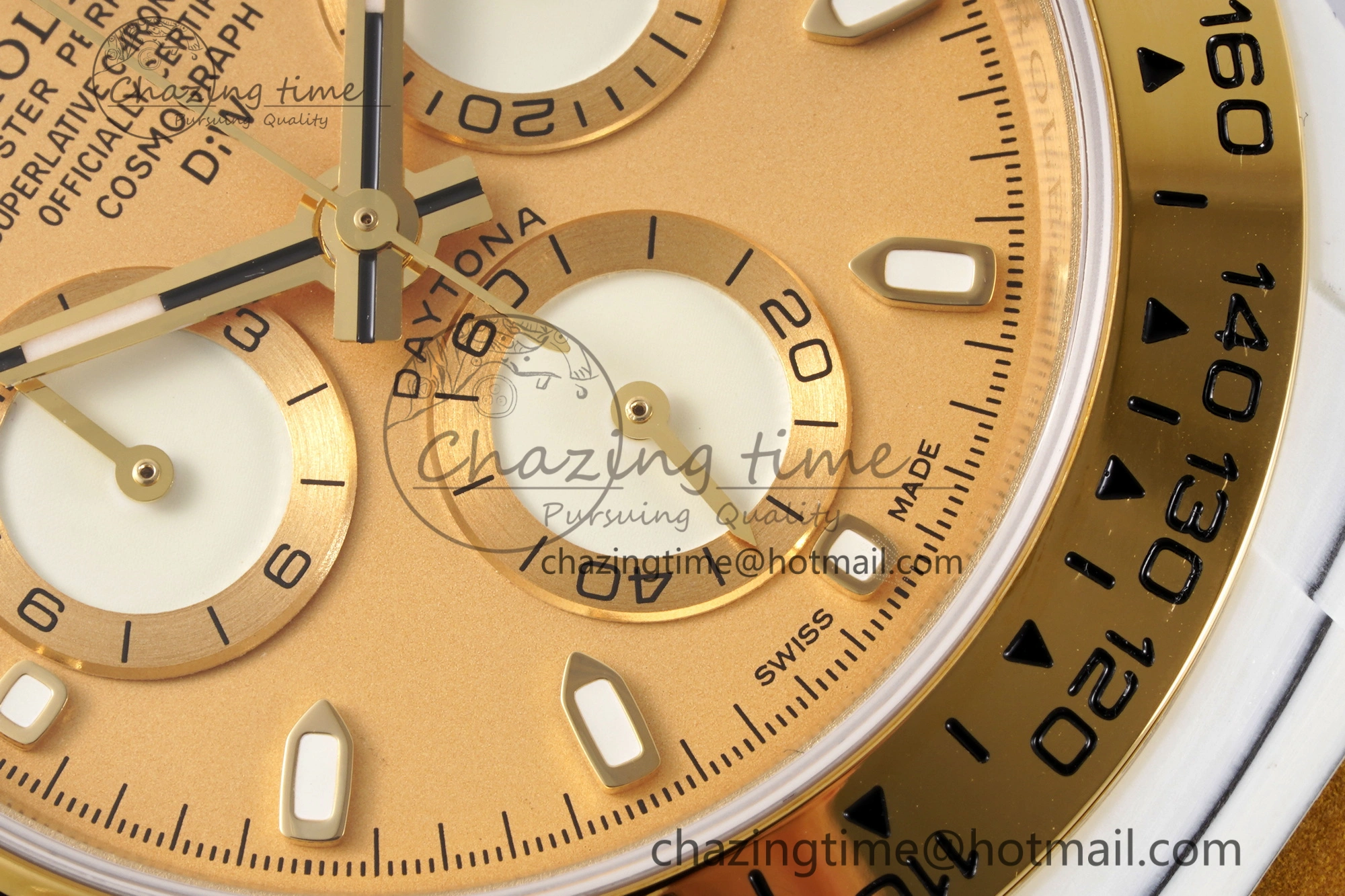 Colorful Daytona DIW White Carbon Case YG Bezel DIWF Edition YG Dial on Brown Leather Strap A 2001