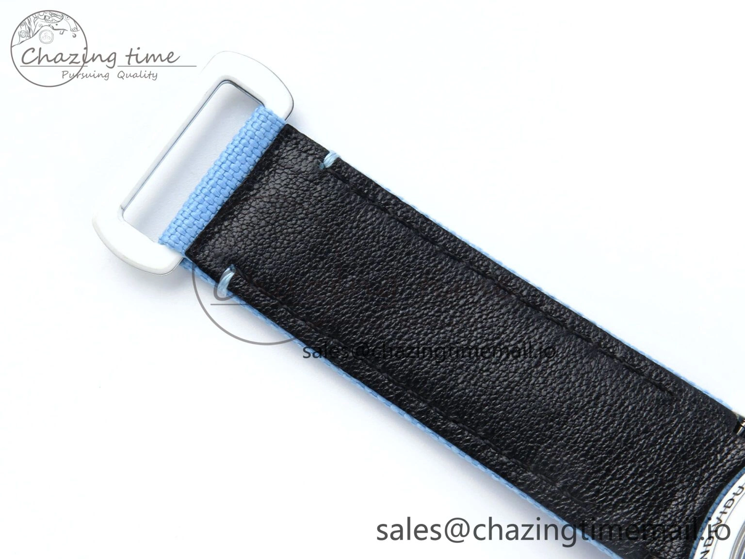 Stretchable Daytona DIW White Carbon DIWF Best Edition Skeleton Dial on Blue Nylon Strap DD 460