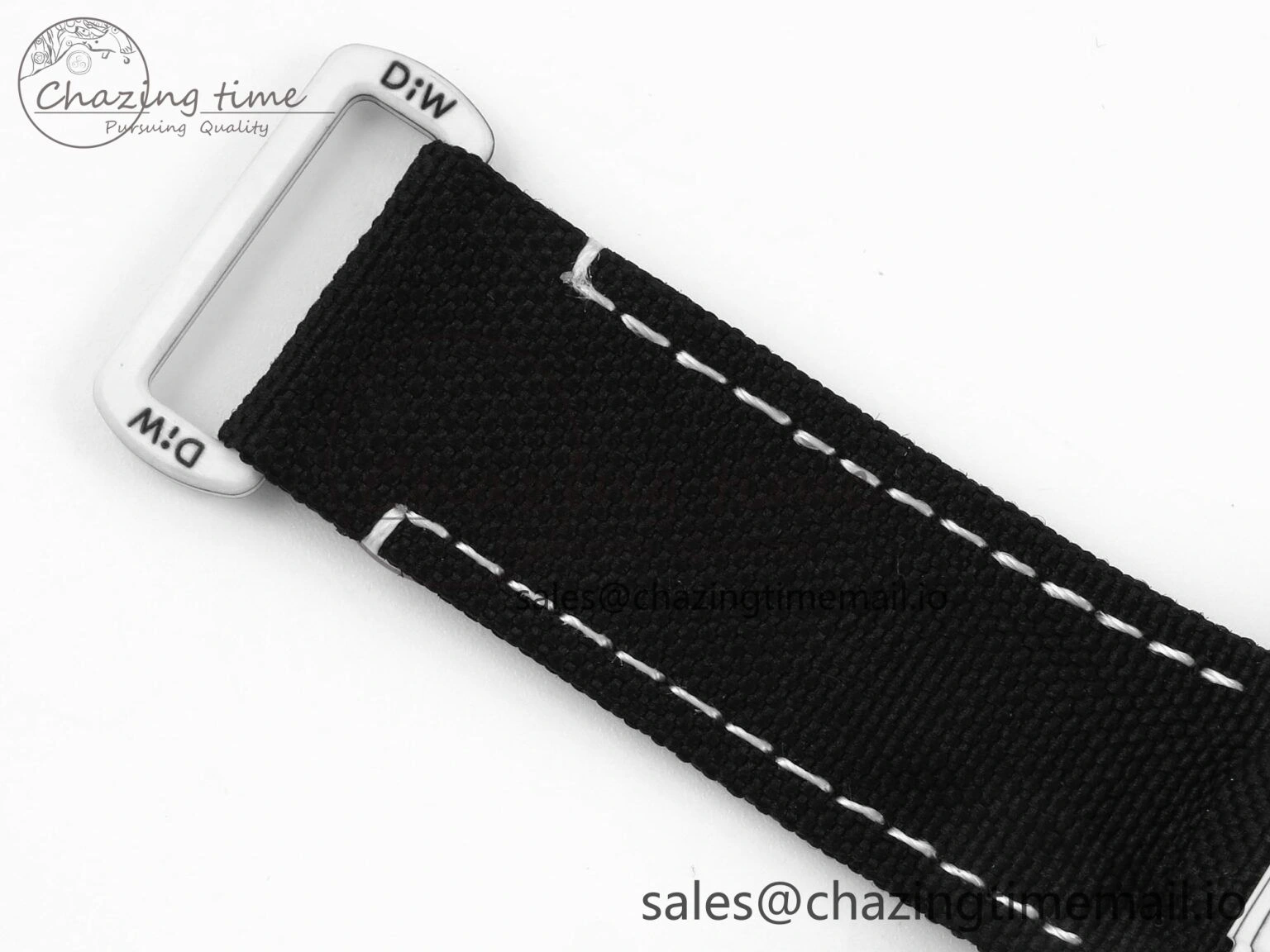 Sporty Daytona DIW White Carbon DIWF Best Edition White Black Dial on Black Nylon Strap DD 495