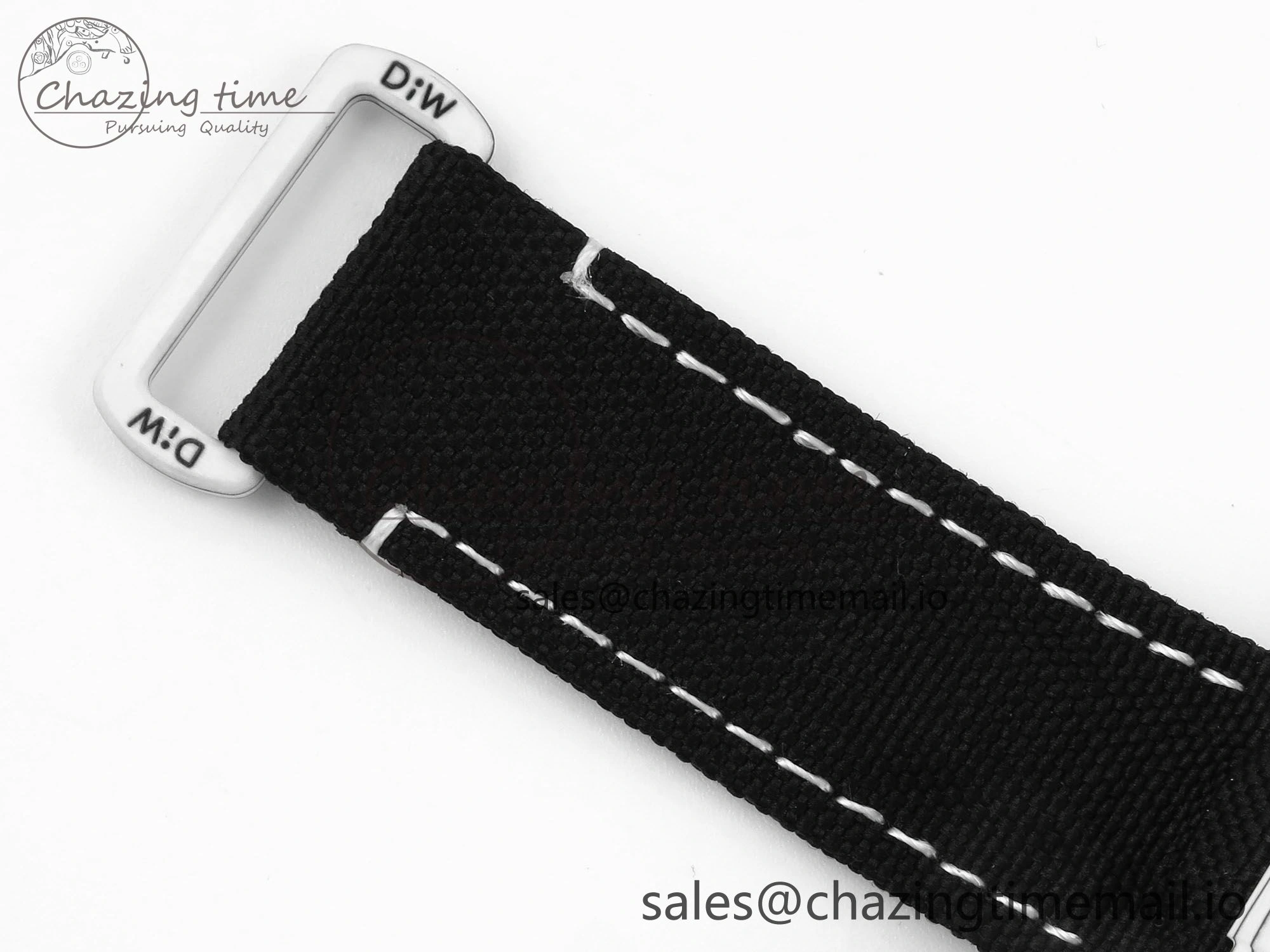Sporty Daytona DIW White Carbon DIWF Best Edition White Black Dial on Black Nylon Strap DD 495