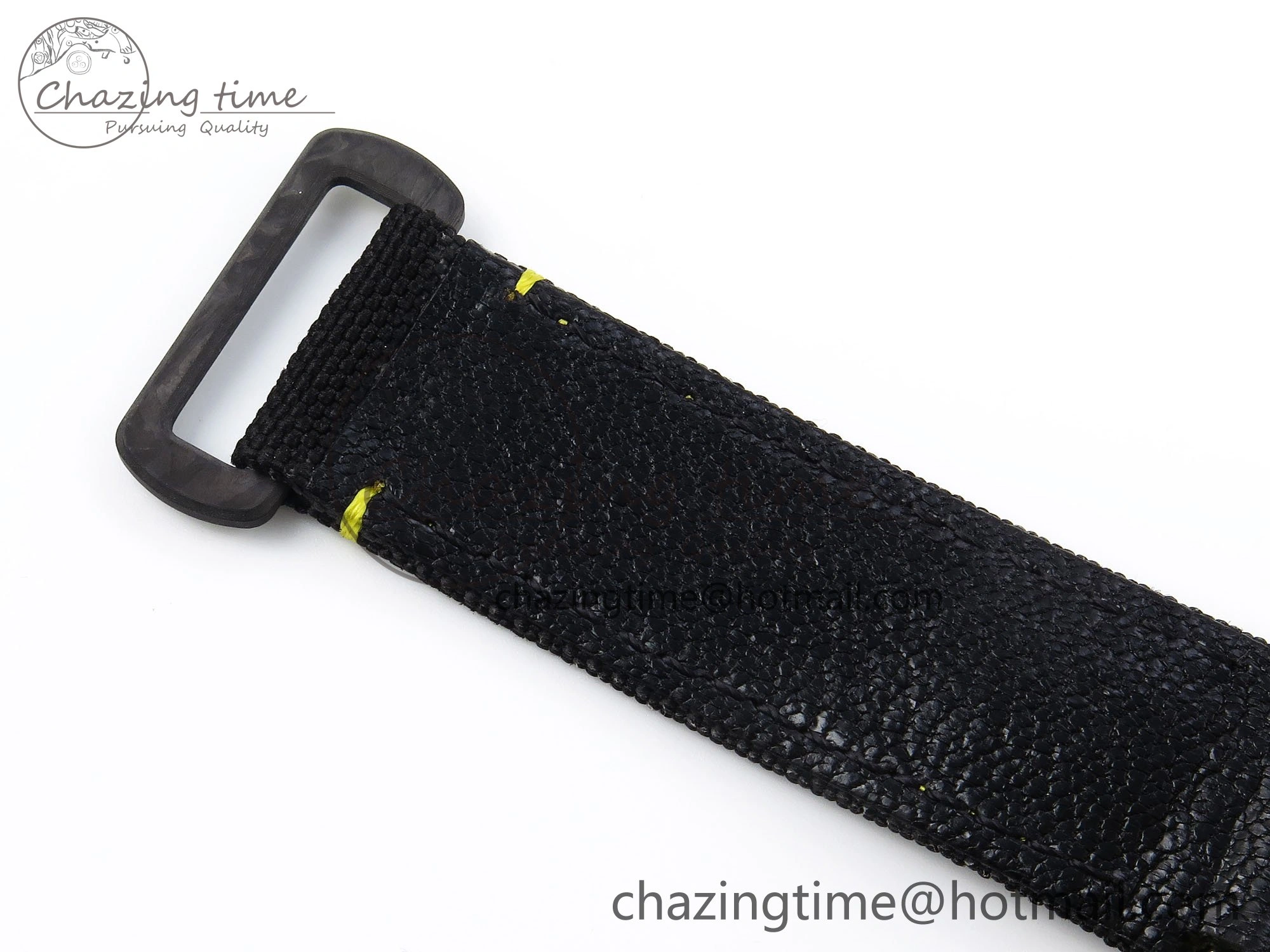 Daytona DIW Yellow Carbon Case DIWF Edition Black White Dial on Black Nylon Strap A FlexibleFit 1662