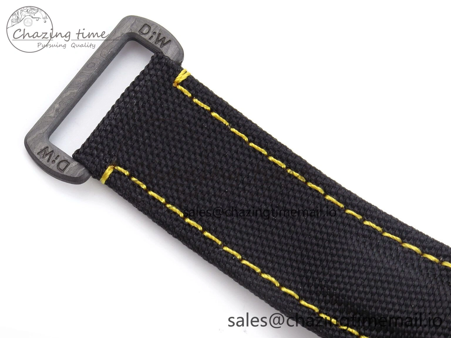 Daytona DIW Yellow Carbon N6F 1:1 Best Edition Yellow Black Dial on Black Nylon Strap SA4130 V Sustainable 1191