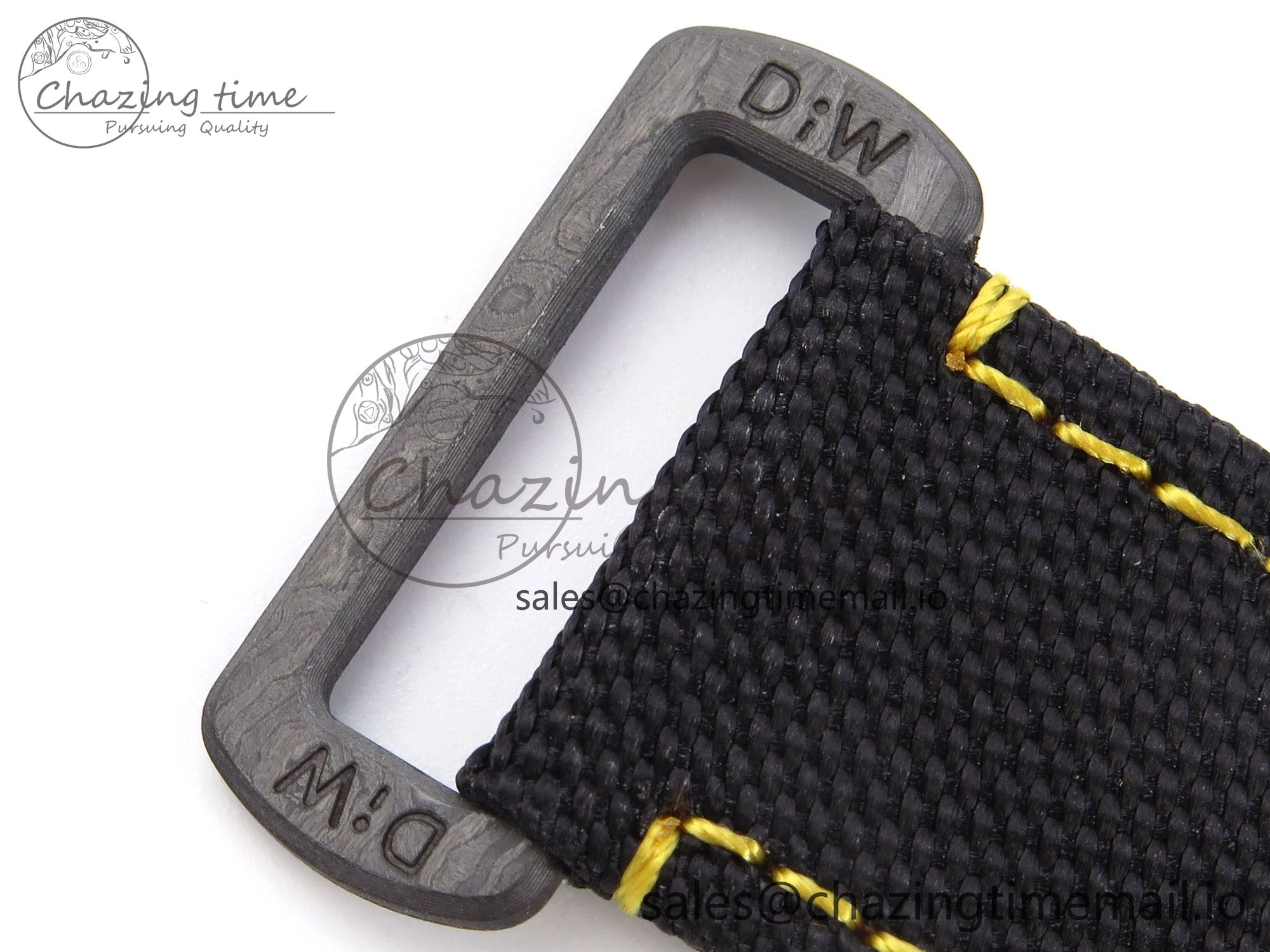 Daytona DIW Yellow Carbon N6F 1:1 Best Edition Yellow Black Dial on Black Nylon Strap SA4130 V Sustainable 1191