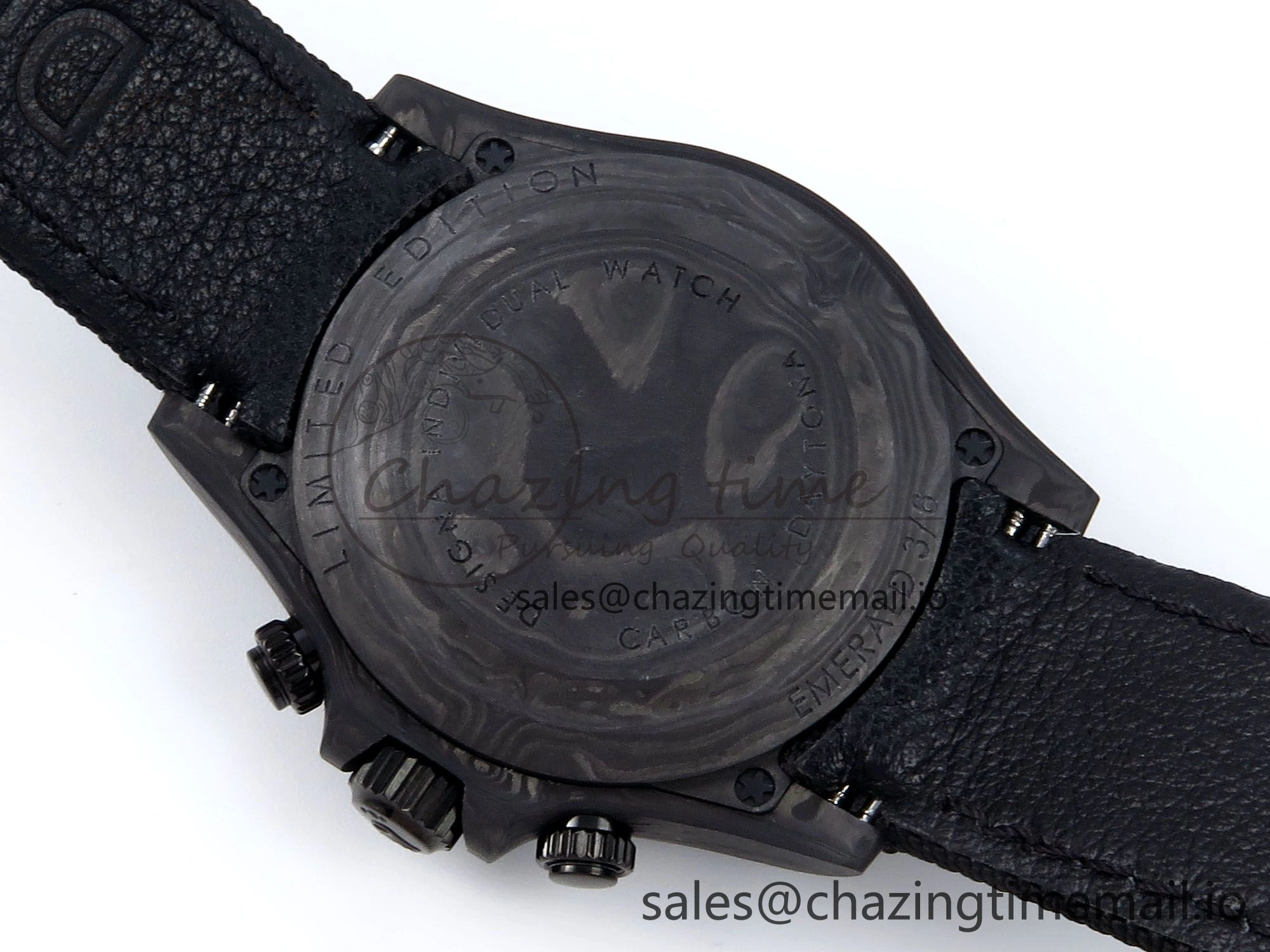TopPick Daytona Diw 40mm N6F 1:1 Best Edition Gray Skeleton Dial Black Nylon Strap DD 894