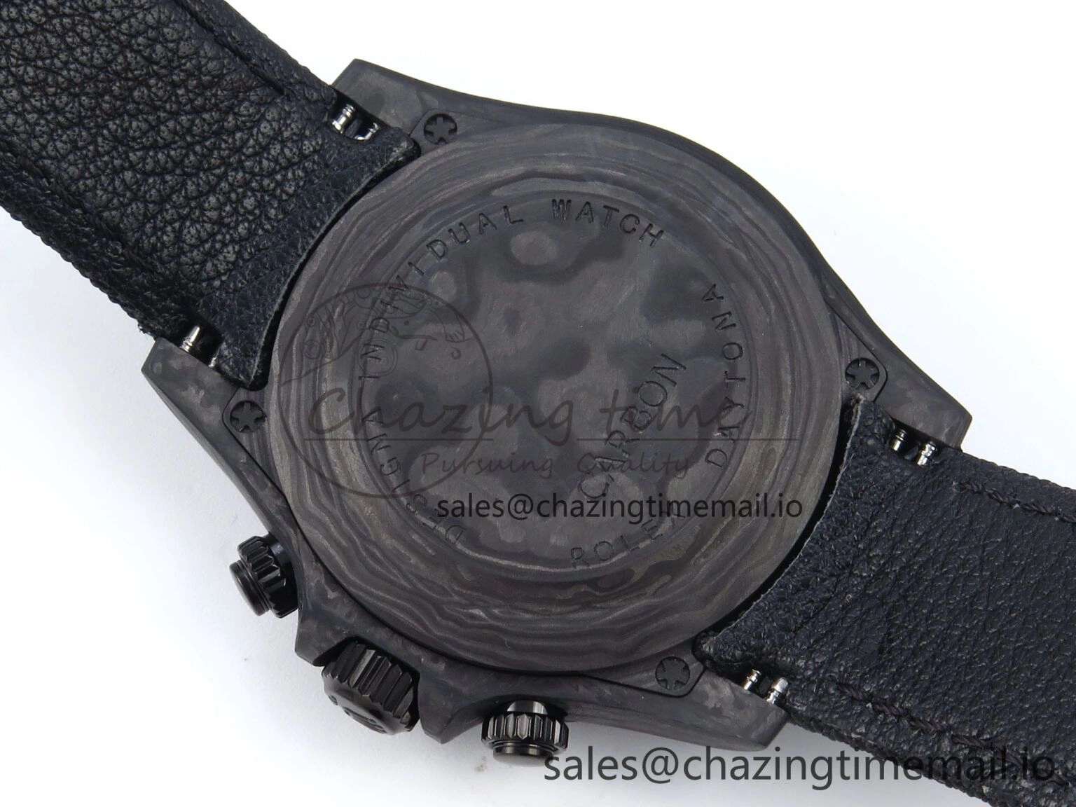 Daytona Diw 40mm N6F 1:1 Best Edition Gray Skeleton Dial Black Nylon Strap DD Sleek 892