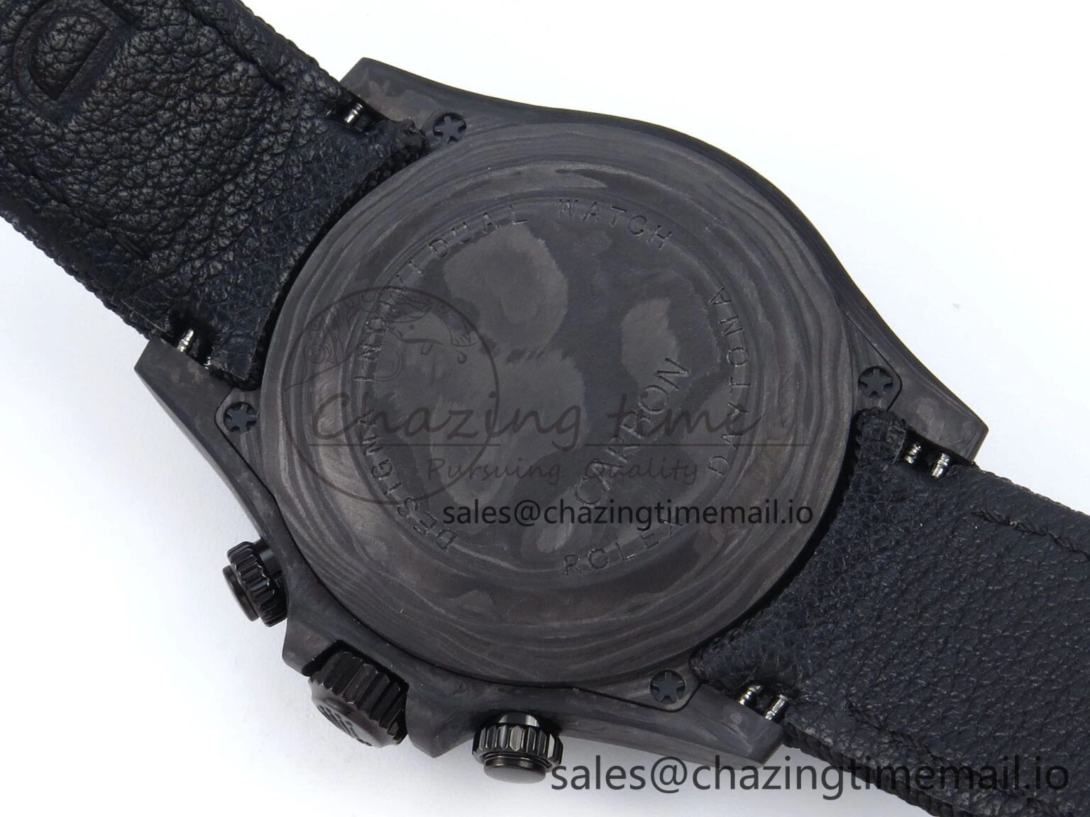 Daytona Diw 40mm N6F 1:1 Best Edition Gray Skeleton Dial Black Nylon Strap DD Unisex 893