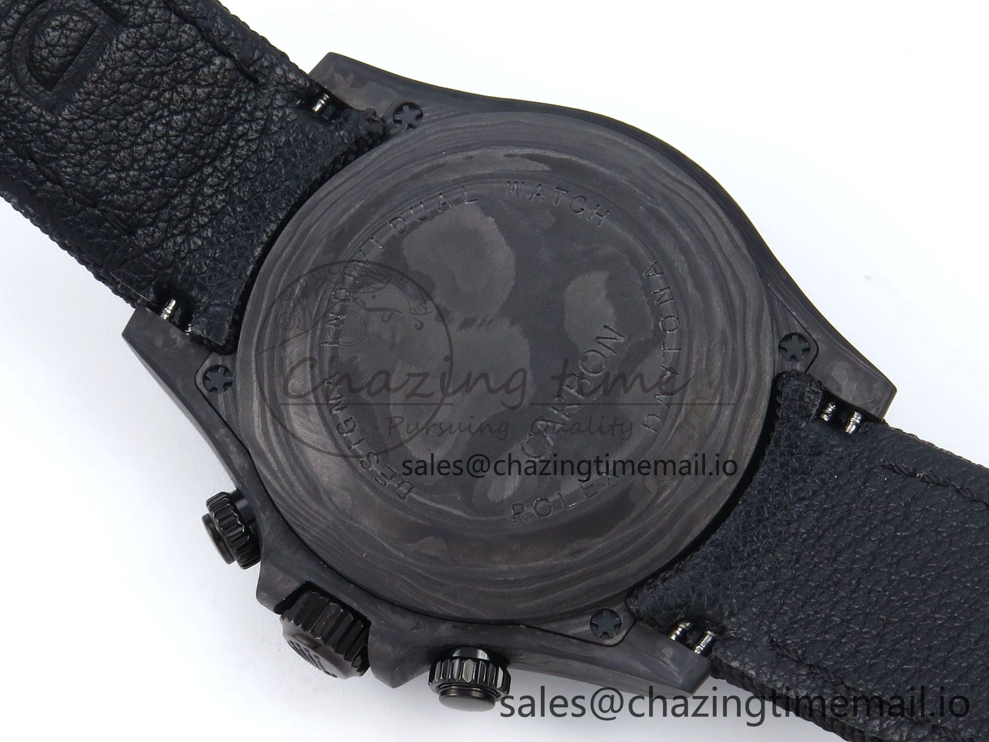 Daytona Diw 40mm N6F 1:1 Best Edition Gray Skeleton Dial Black Nylon Strap DD Unisex 893