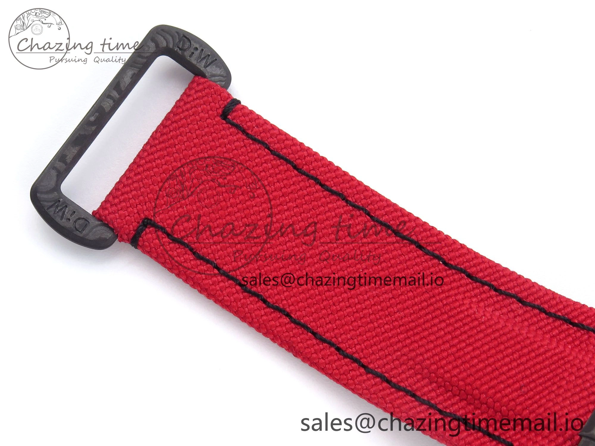 Daytona Diw 40mm N6F 1:1 Best Edition Gray Skeleton Dial Red Nylon Strap DD FlexibleFit 900