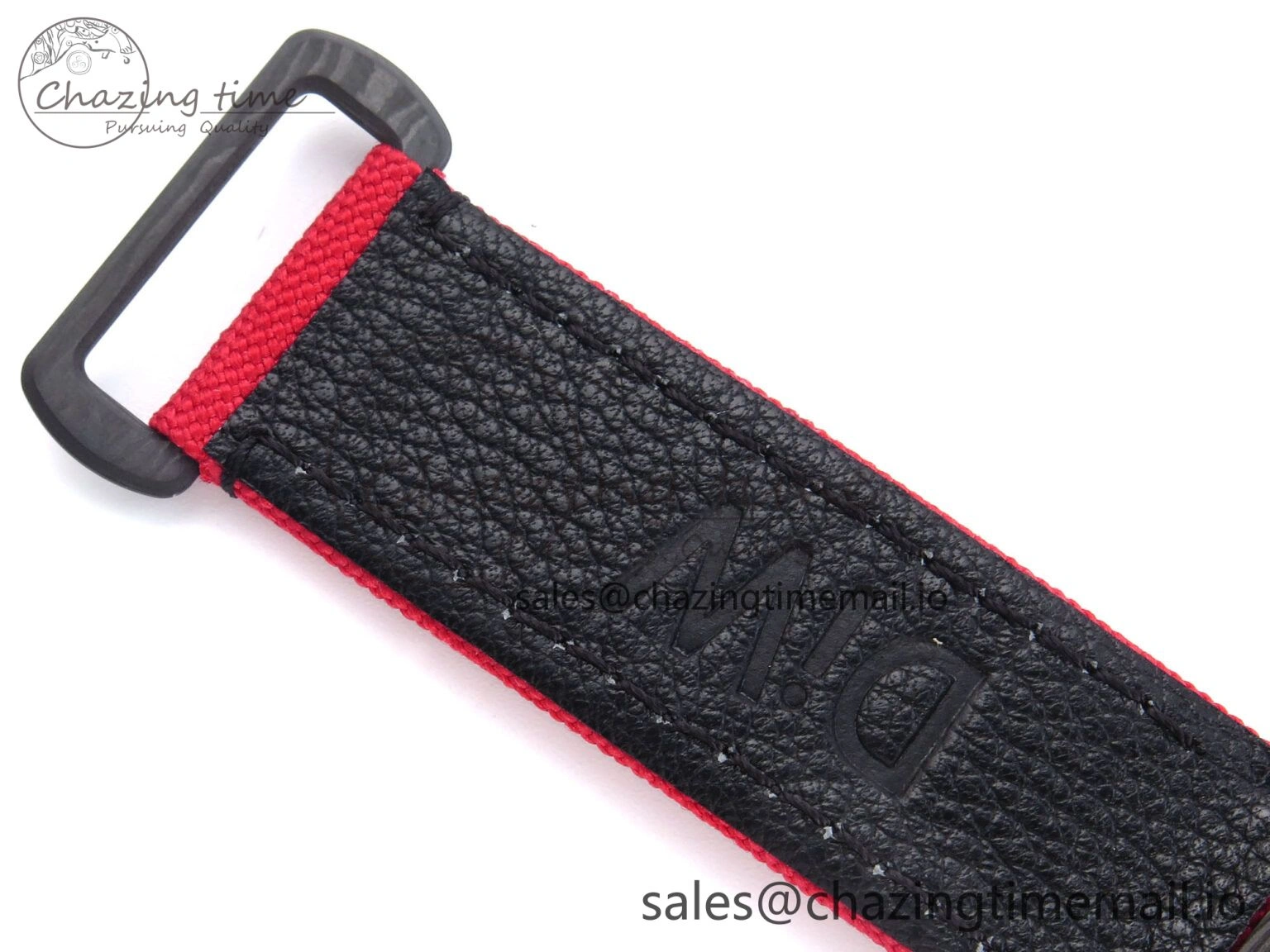 Daytona Diw 40mm N6F 1:1 Best Edition Gray Skeleton Dial Red Nylon Strap DD FlexibleFit 900