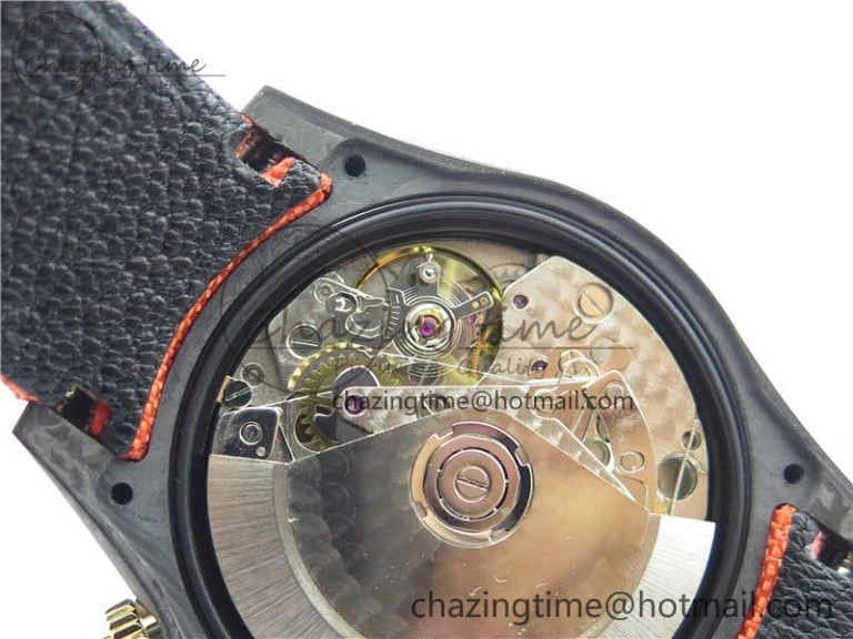 Daytona Diw Carbon WWF Best Edition Orange Dial On Orange Nylon Strap A7750 V Soft 2889
