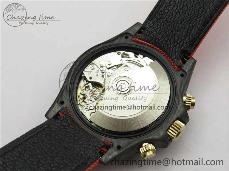 Daytona Diw Carbon WWF Best Edition Orange Dial On Orange Nylon Strap A7750 V Soft 2889