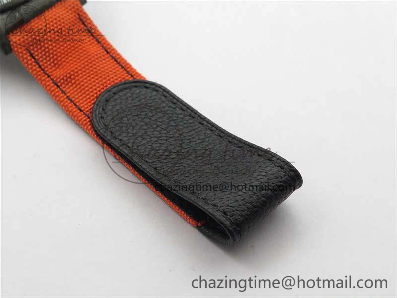 Daytona Diw Carbon WWF Best Edition Orange Dial On Orange Nylon Strap A7750 V Soft 2889
