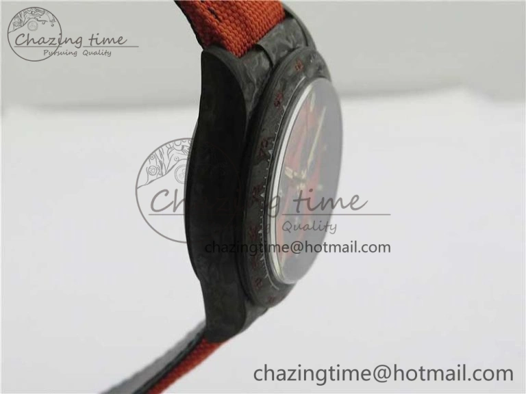 Daytona Diw Carbon WWF Best Edition Orange Dial On Orange Nylon Strap A7750 V Soft 2889