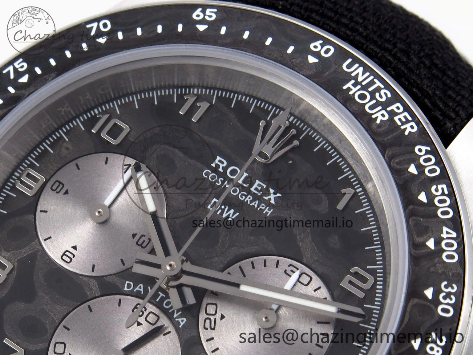 Affordable Daytona EXCEPTIONAL-1 DIWF Best Edition Gray Dial on Black Nylon Strap SH 1010