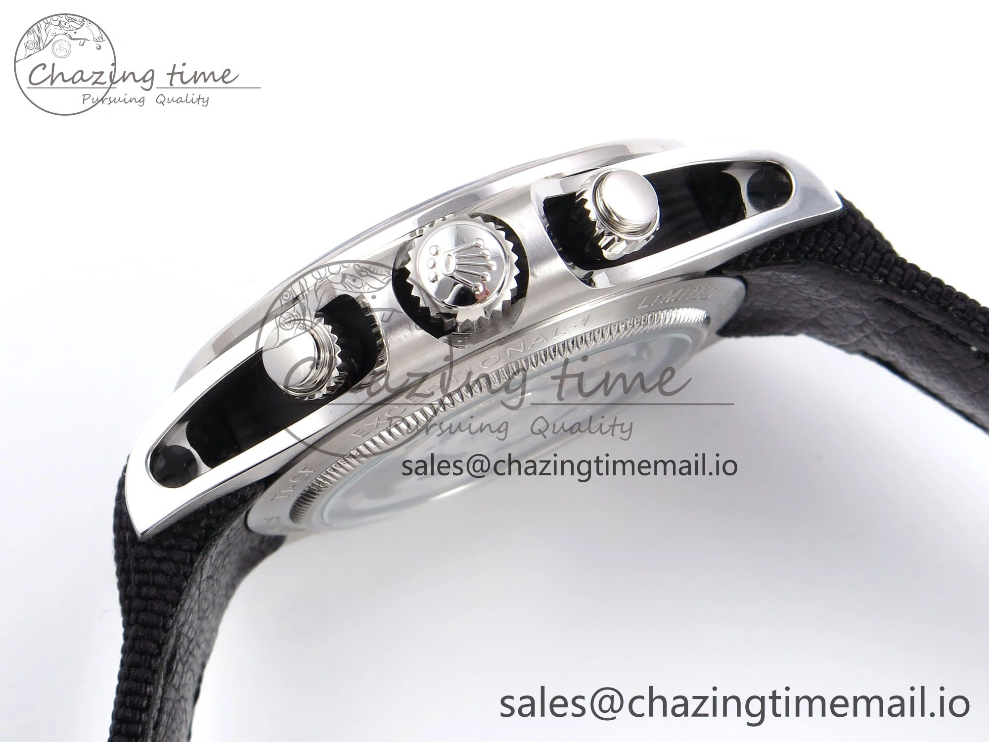 Affordable Daytona EXCEPTIONAL-1 DIWF Best Edition Gray Dial on Black Nylon Strap SH 1010