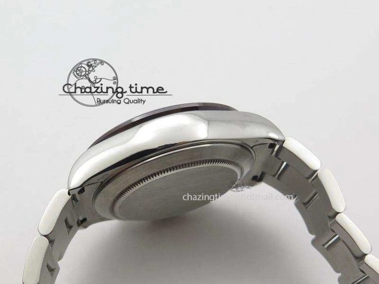 Effortless Daytona JF 1:1 Best Edition Black Ceramic Bezel Silver Dial On SS Bracelet A 4021